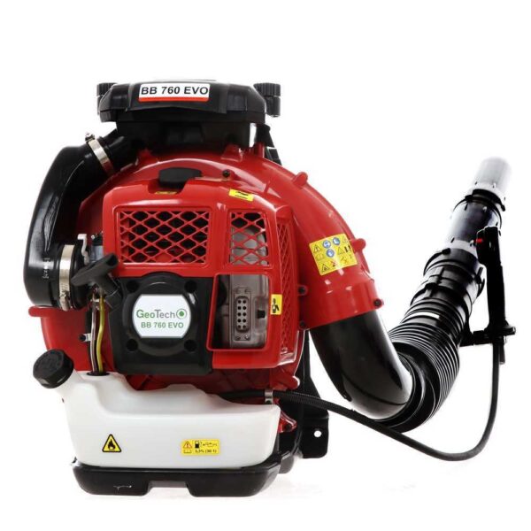 Souffleur à feuilles thermique à dos GeoTech BB760EVO - dossière rembourrée - 3,6 HP