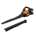 WORX - Aspirateur/Souffleur Brushless sans Fil 40V - 4Ah - WG583E & Powershare Coupe-Bordure sans Fil Alimenté par Pile Li-ION 20 V, WG163E.9 0W, 20V, Noir, Orange – Image 4