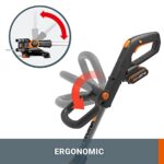 WORX - Aspirateur/Souffleur Brushless sans Fil 40V - 4Ah - WG583E & Powershare Coupe-Bordure sans Fil Alimenté par Pile Li-ION 20 V, WG163E.9 0W, 20V, Noir, Orange – Image 6