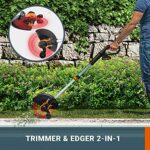 WORX - Aspirateur/Souffleur Brushless sans Fil 40V - 4Ah - WG583E & Powershare Coupe-Bordure sans Fil Alimenté par Pile Li-ION 20 V, WG163E.9 0W, 20V, Noir, Orange – Image 7