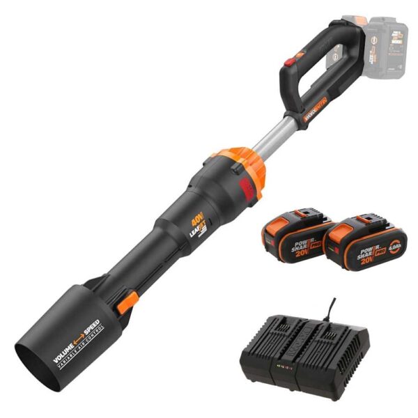 Worx NITRO WG585E - Souffleur à batterie - 2 batteries de 20V 4Ah