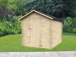alce formia 178x218 abri de jardin en bois avec toit à deux versants 178x218x188 cm