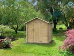 alce formia 178x218 abri de jardin en bois avec toit à deux versants 178x218x188 cm