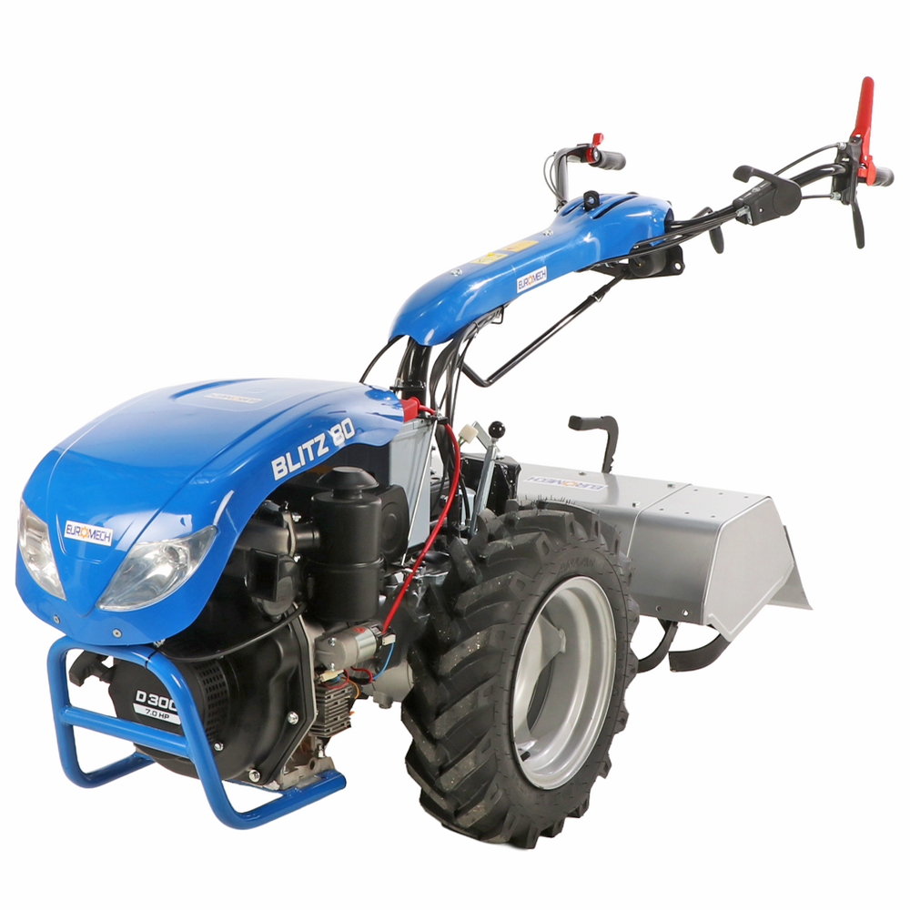 euromech blitz 80 motoculteur diesel yagmur d300 7 cv démarrage électrique