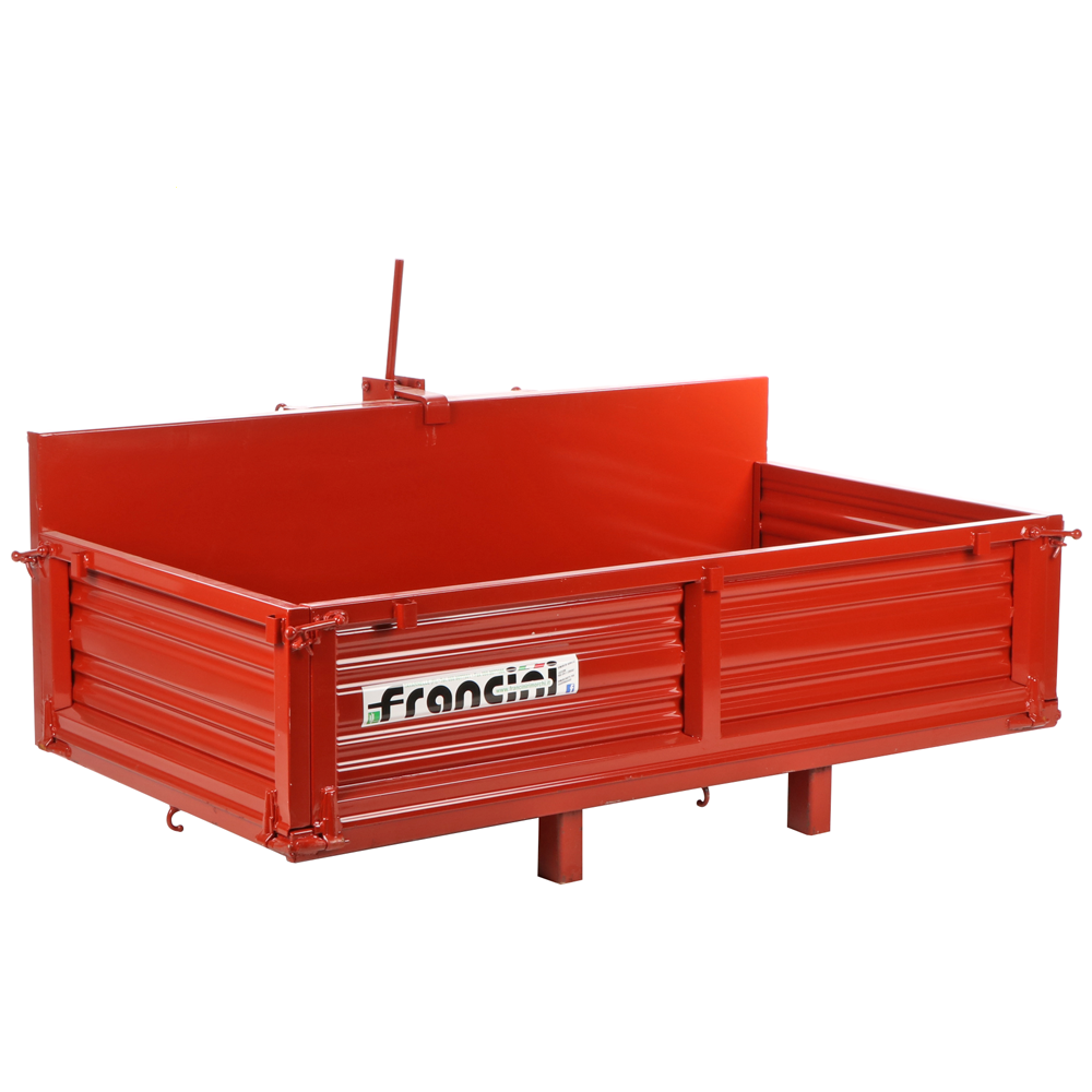 francini p 150 benne de transport pour tracteur basculante 3 ridelles ouvrables