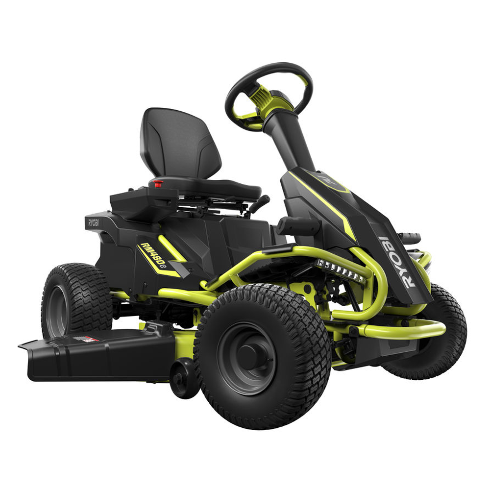 tracteur tondeuse à batterie ryobi rm480e coupe mulching Éjection latérale 4 x 12v au plomb liquide