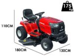 troy bilt horse 107t s tracteur tondeuse boîte continue cvt éjection latérale