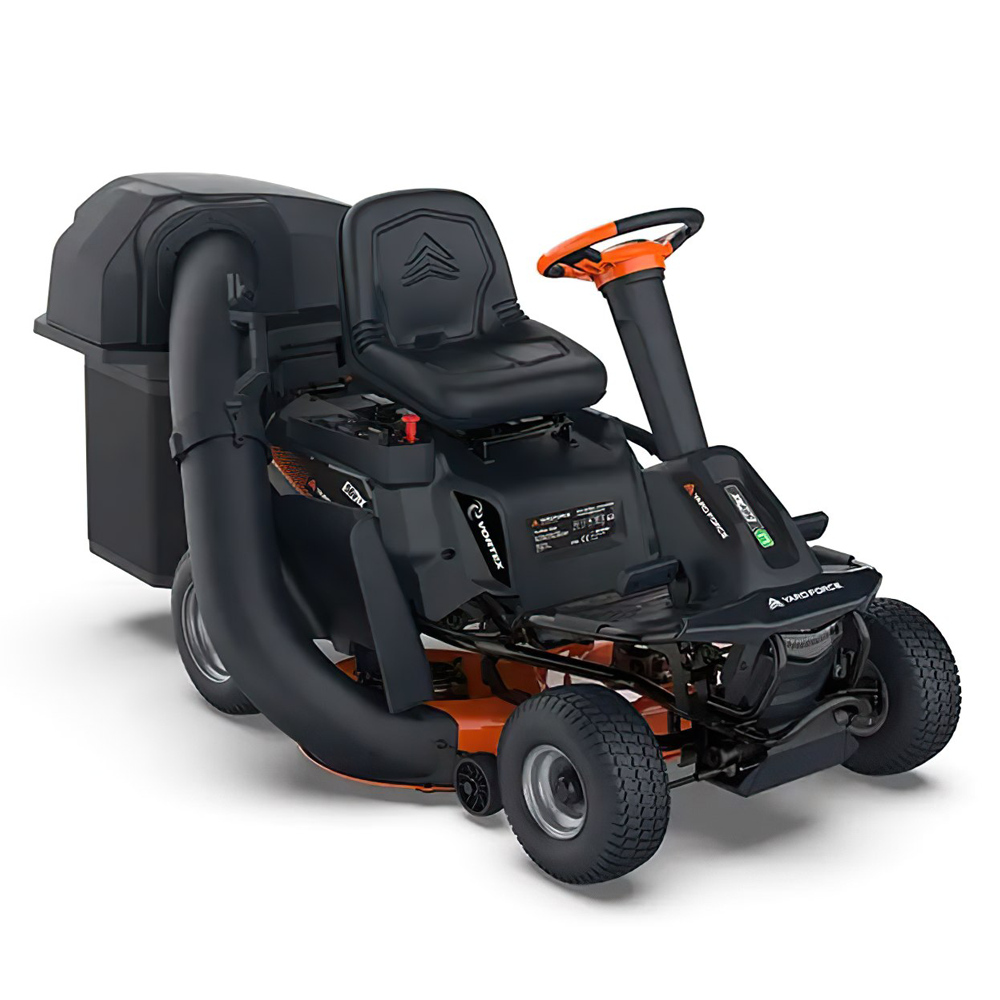 yard force e559 tondeuse autoportée à batterie 56v/50ah bac de ramassage