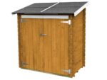 alce ambrogio 155x85 mélèze abri de jardin en bois toit à une pente 155x85x165 cm