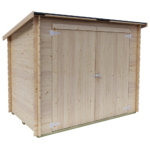 alce eureka 218x130 abri de jardin en bois toit à une pente 218x130x167 cm