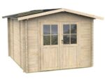 alce opera 215x250 abri de jardin à bois avec fenêtres et porte à double battant 215x250x207 cm