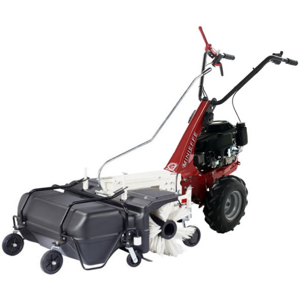 balayeuse avec bac de ramassage eurosystems da 88 cm minieffe loncin 196 ohv