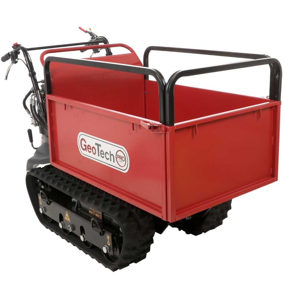 brouette à chenilles geotechpro geoporter h 540e hydro caisson extensible hydraulique 500kg