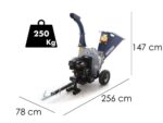 bullmach zeus 160 le broyeur à moteur thermique remorquable loncin 420cm3 avec démarrage électrique