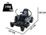 ego zt4201e l z6 tracteur tondeuse à batterie 56v 40ah zéro rayon de braquage