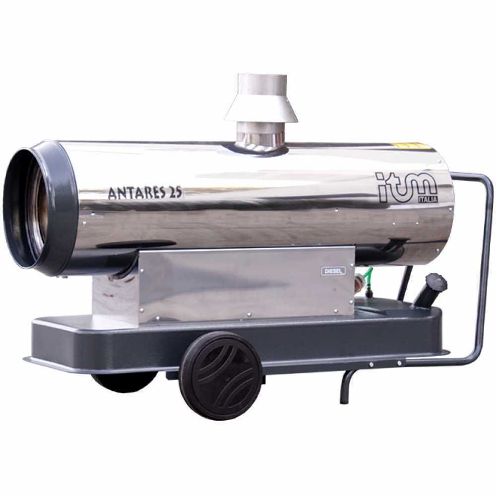itm antares 25 inox générateur d'air chaud diesel indirect avec échangeur