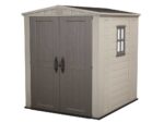 keter factor beige abri de jardin avec fenêtre latérale 178x195.5x208 cm