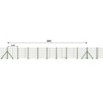 Kit clôture grillagée 60 x 1,50 m - Maille 100x75mm - Fil 2,1mm