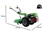 lampacrescia mgm castoro super motoculteur à essence honda gx390 13 cv