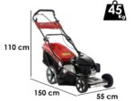 marina systems mx 55 3v tondeuse à gazon thermique tractée moteur honda gcvx 200 acier inox